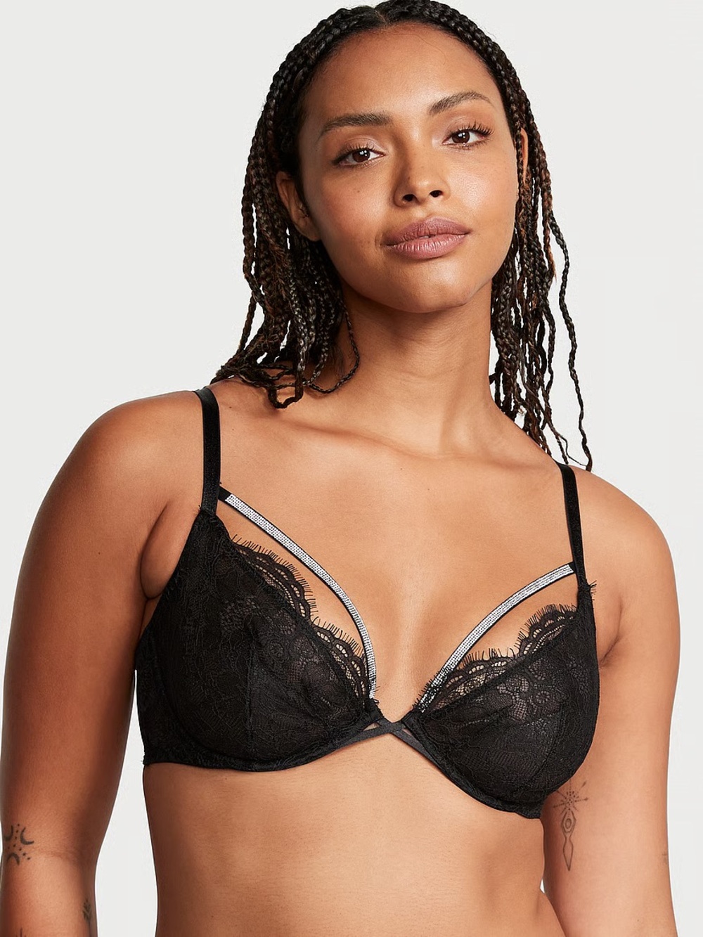NWOT Victoria Secret strappy unlined low cut Demi